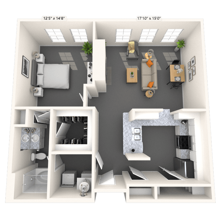 Floorplan image of unit 3319