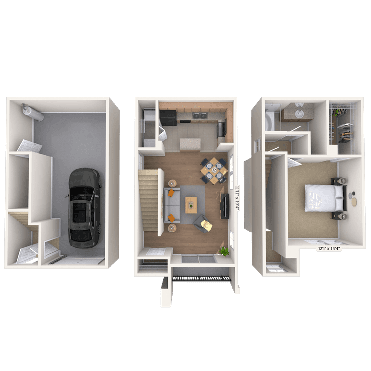 Floorplan image of unit 2433