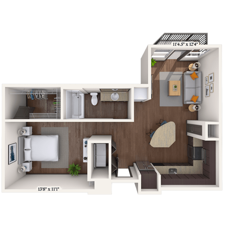 Floorplan image of unit 1002