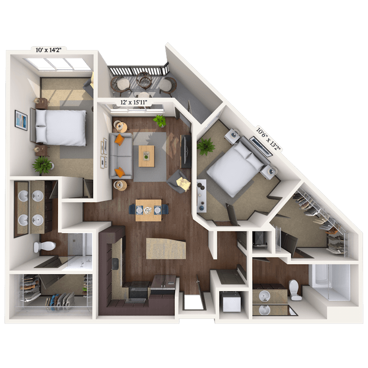 Floorplan image of unit II 250