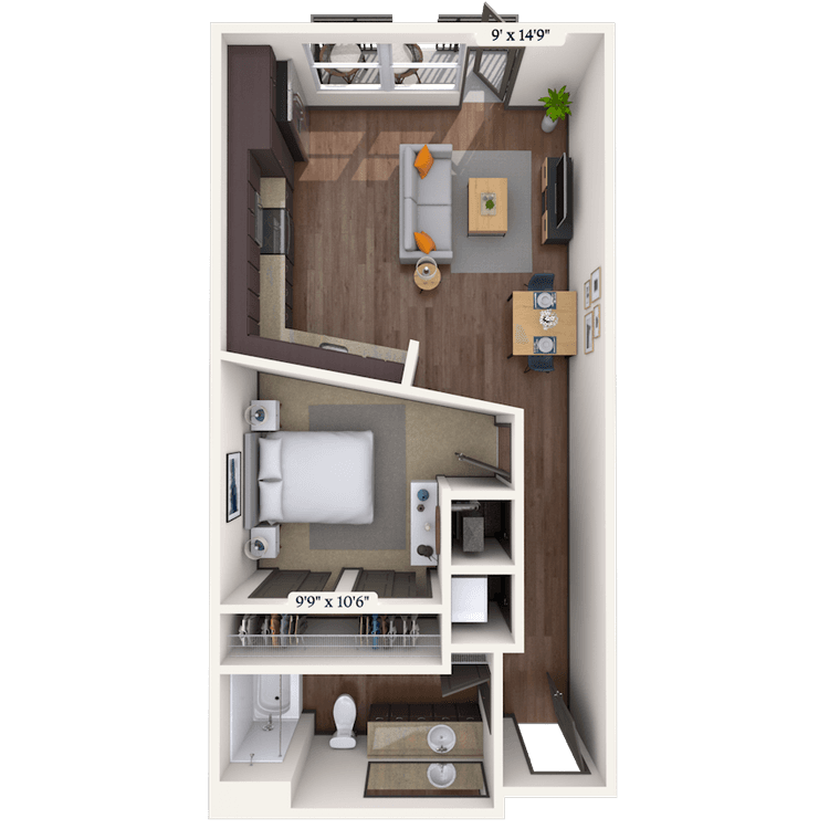 Floorplan image of unit II 261
