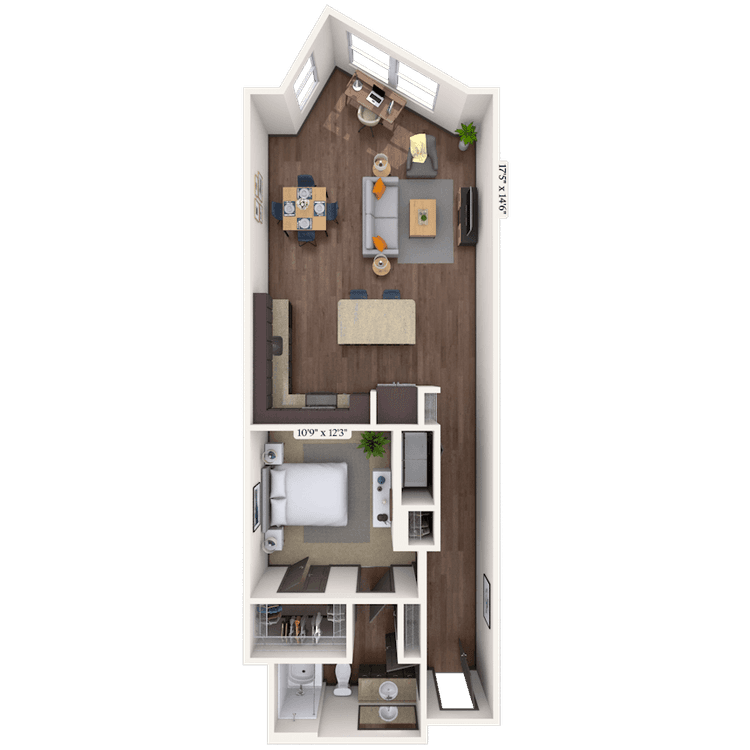 Floorplan image of unit 3004
