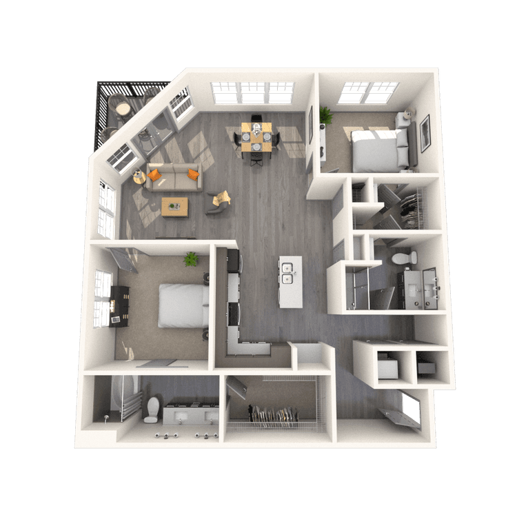 Floorplan image of unit 273