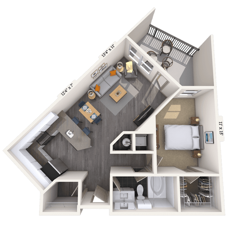 Floorplan image of unit 683