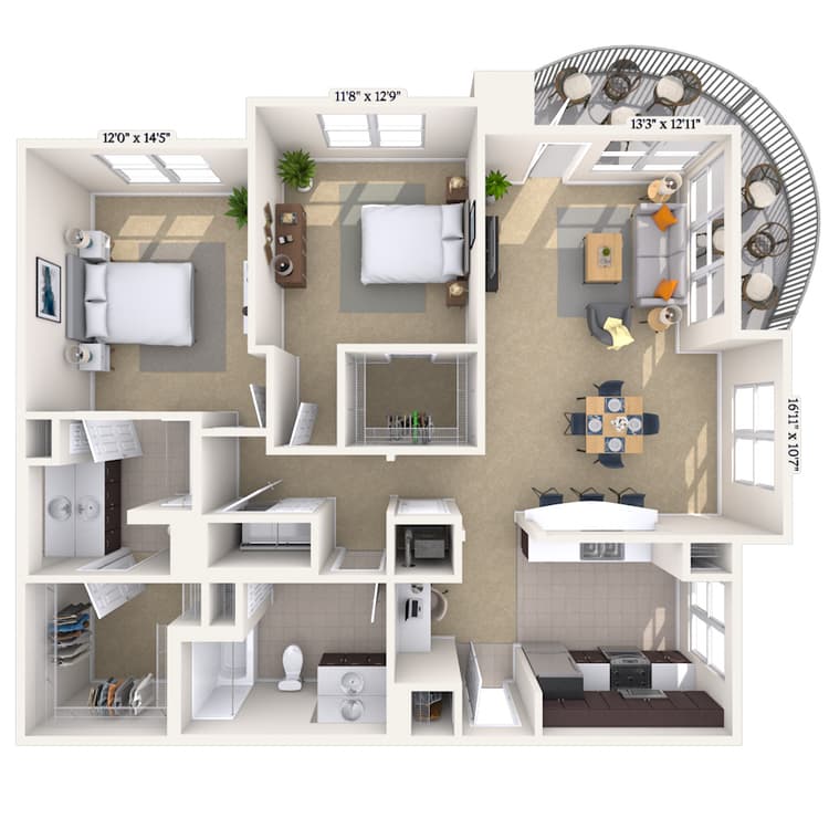 Floorplan image of unit 011635