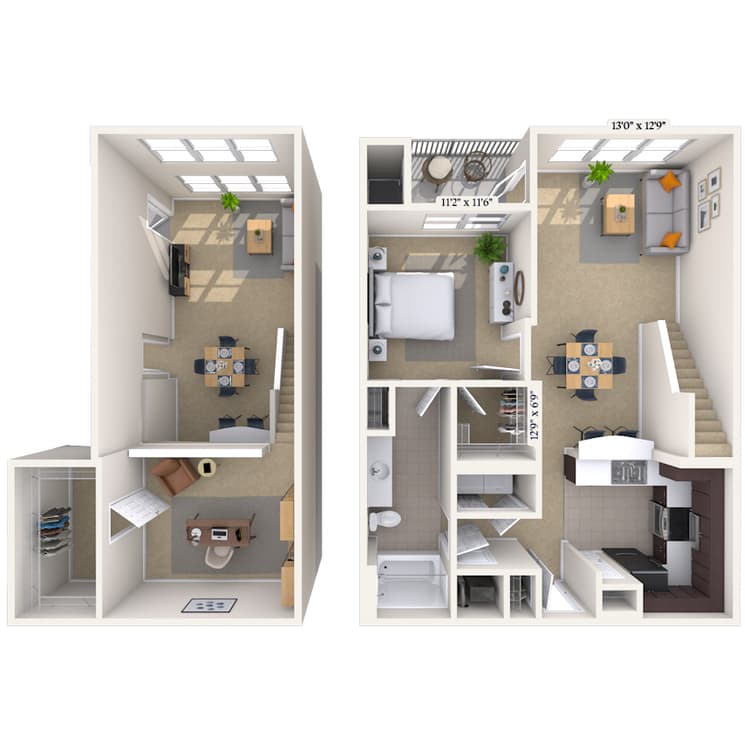 Floorplan image of unit 011833