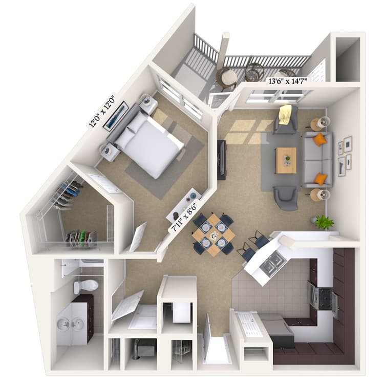 Floorplan image of unit 021822