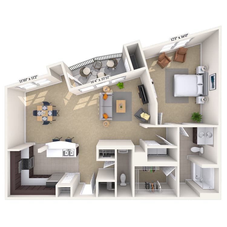 Floorplan image of unit 042536