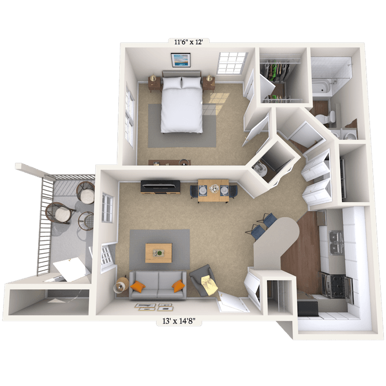 Floorplan image of unit 012016