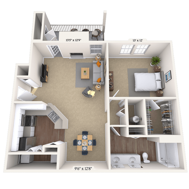 Floorplan image of unit 011126
