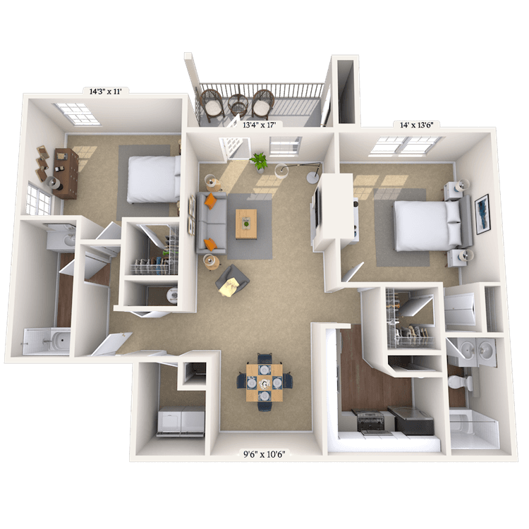 Floorplan image of unit 011501