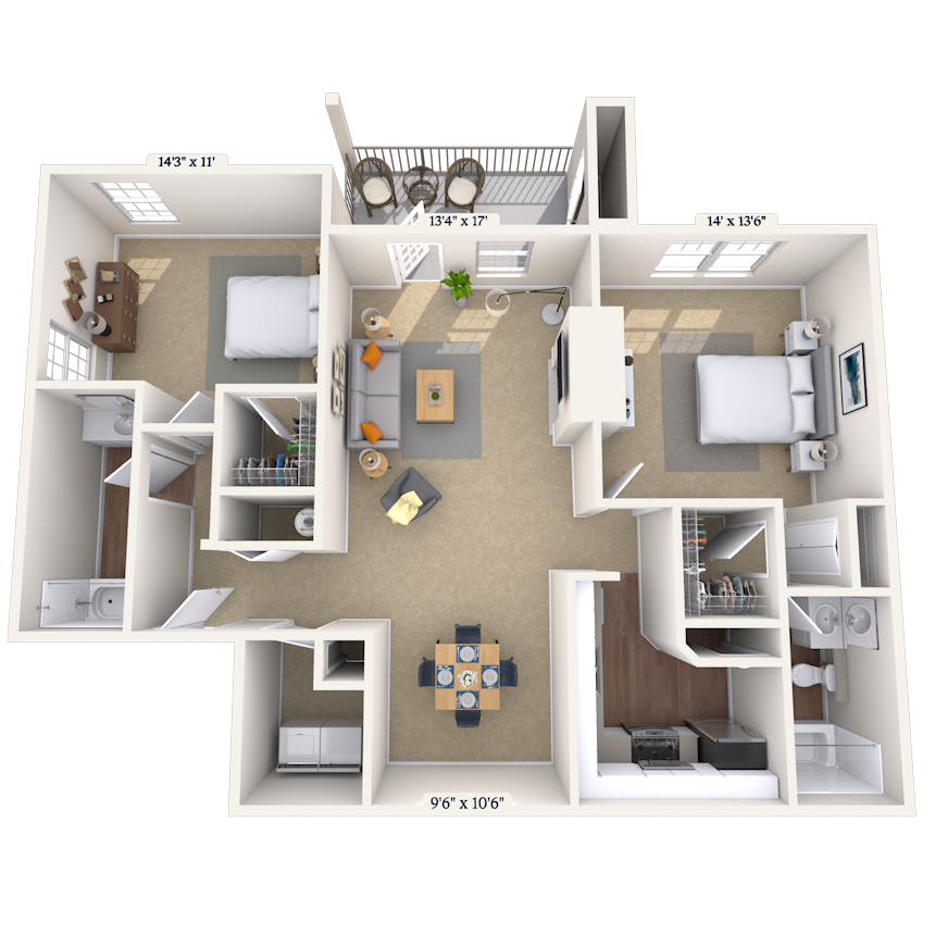 Floorplan image of unit 011922