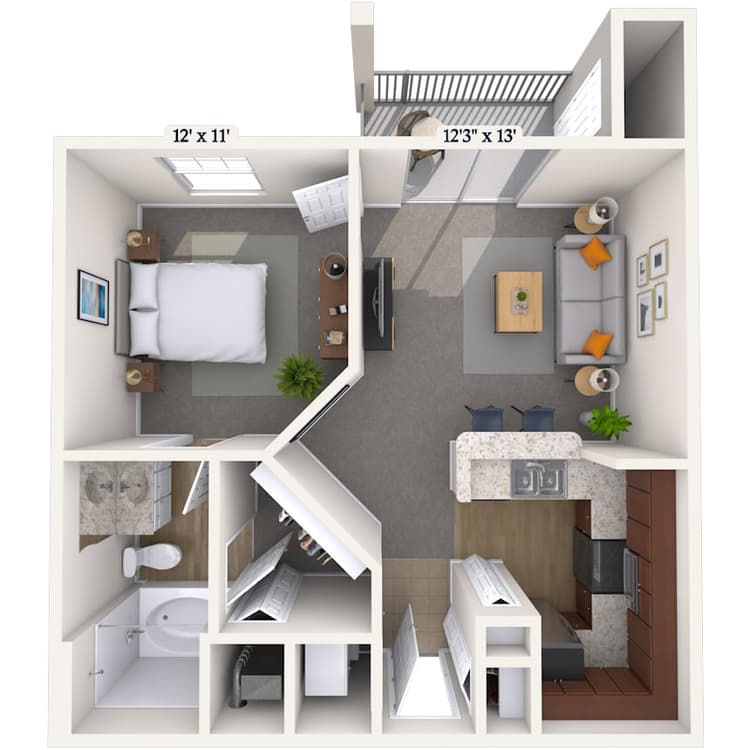 Floorplan image of unit 02223