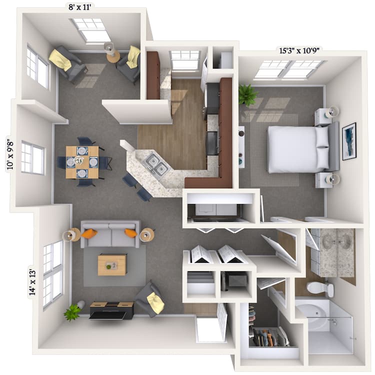 Floorplan image of unit 05526