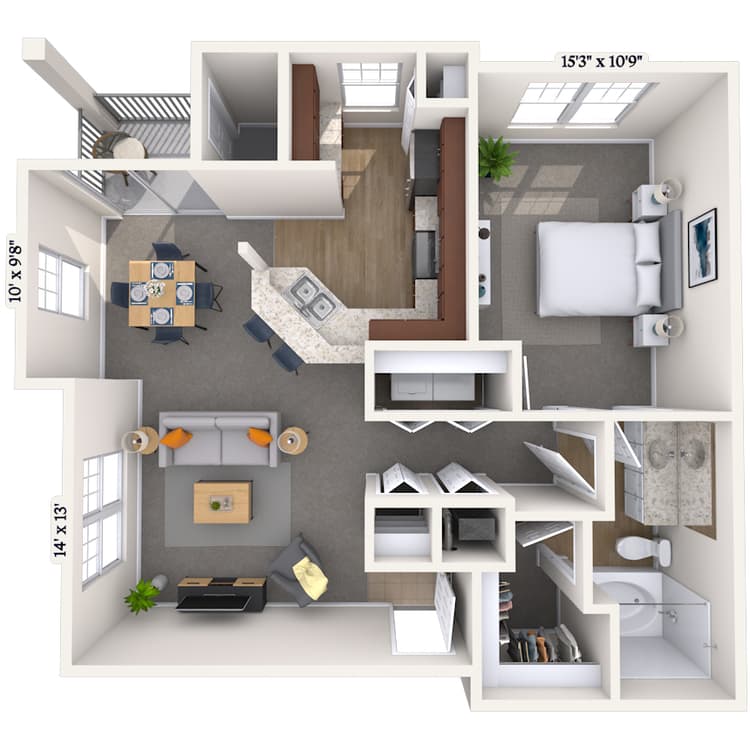 Floorplan image of unit 05529