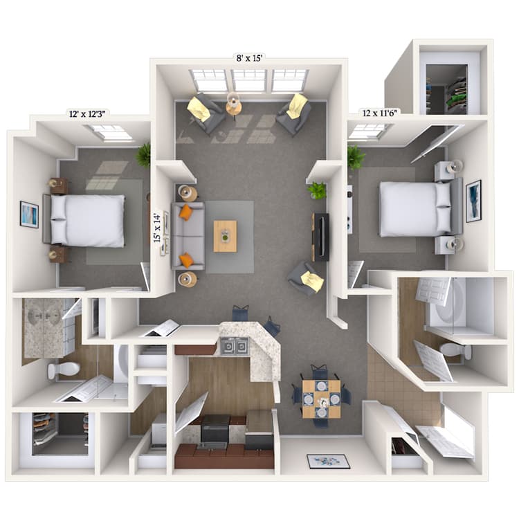 Floorplan image of unit 08812