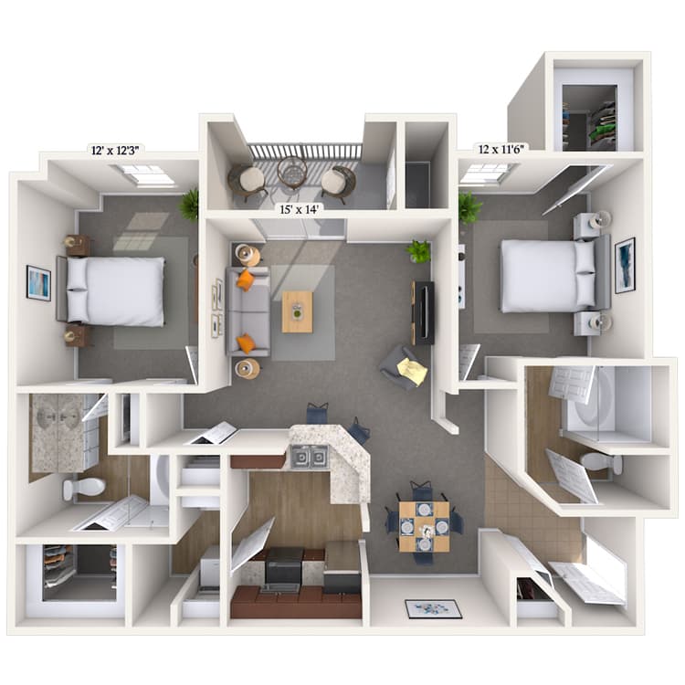 Floorplan image of unit 09902