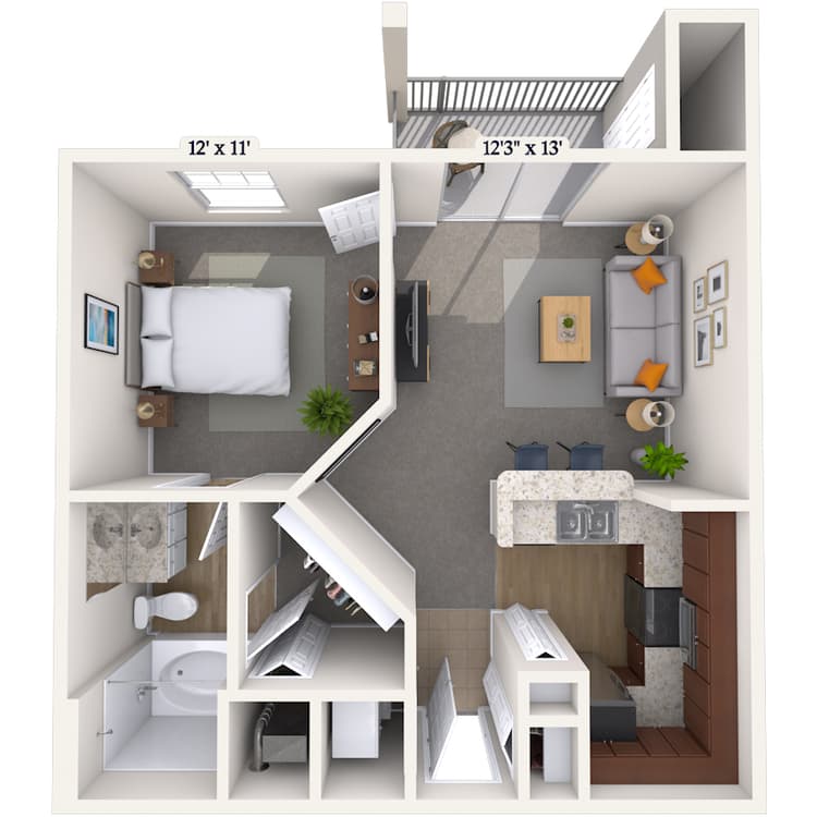 Floorplan image of unit 131308