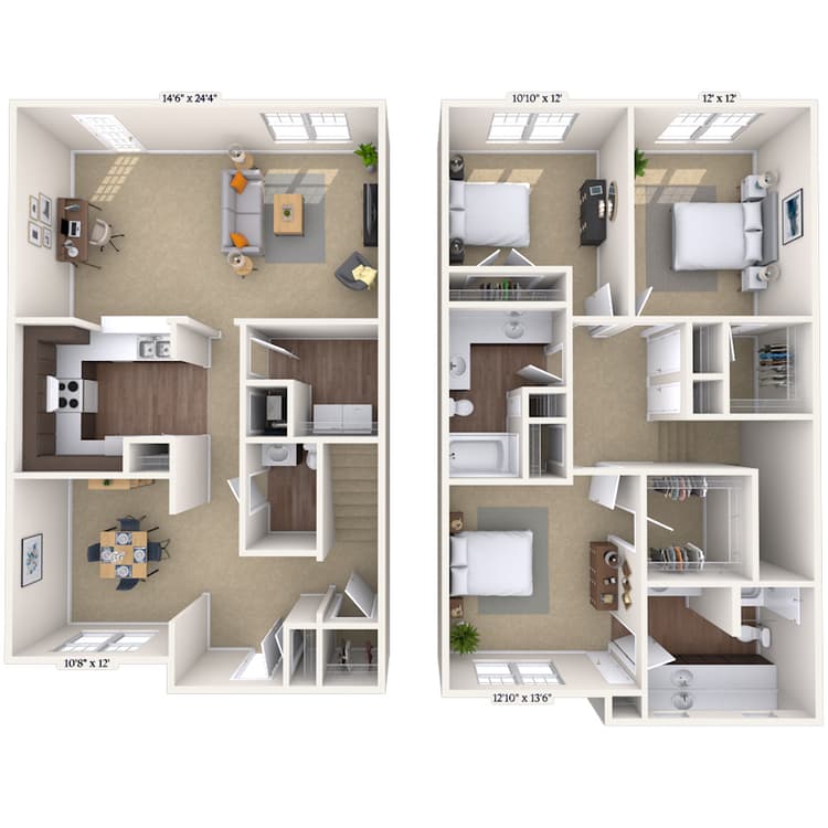 Floorplan image of unit 01413