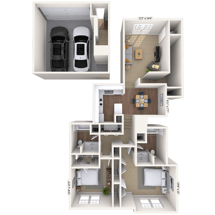 Floorplan image of unit 181802
