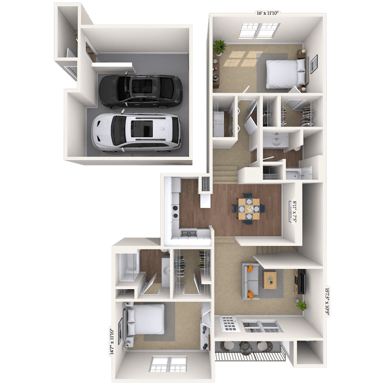 Floorplan image of unit 09909