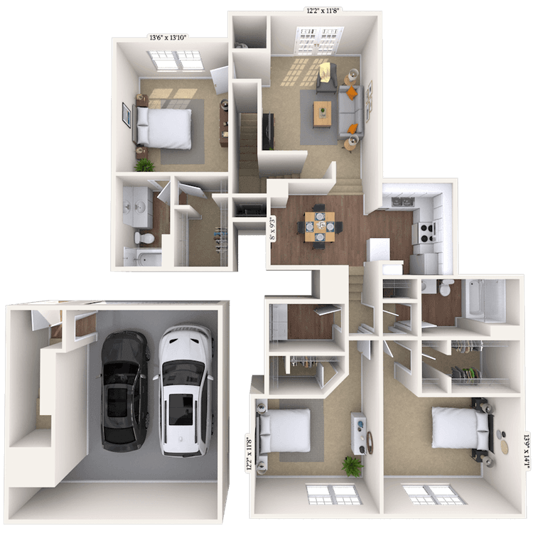 Floorplan image of unit 111102