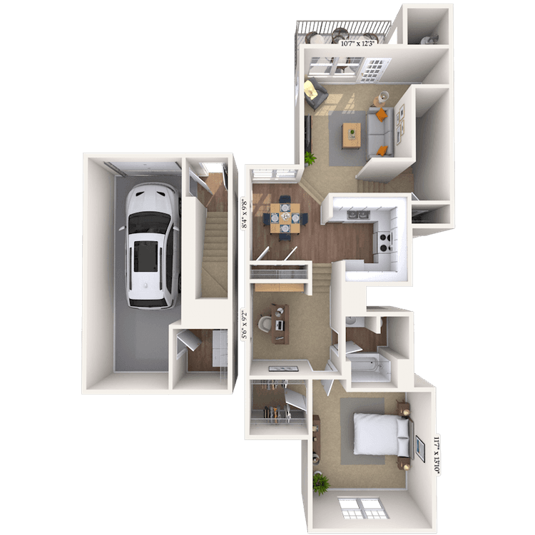 Floorplan image of unit 101001