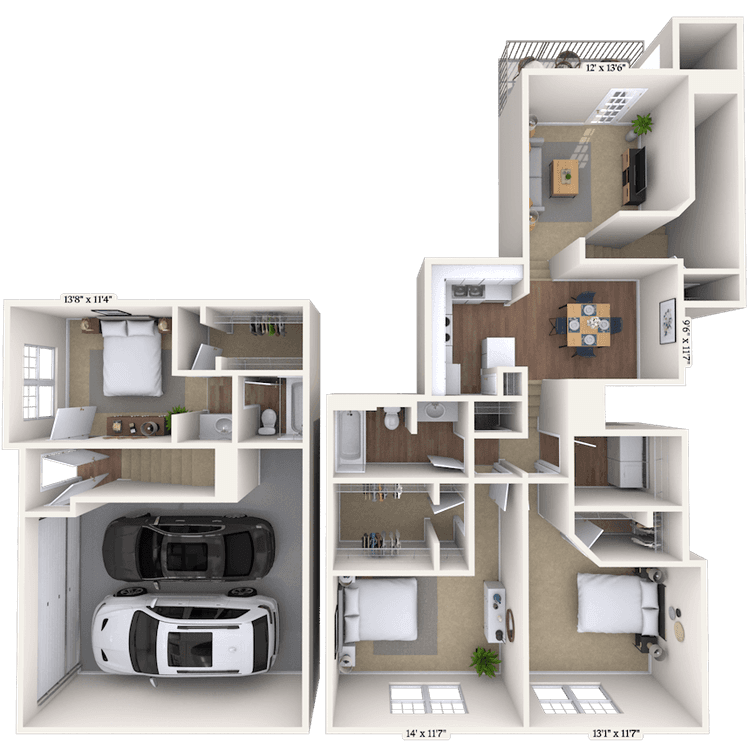 Floorplan image of unit 03303