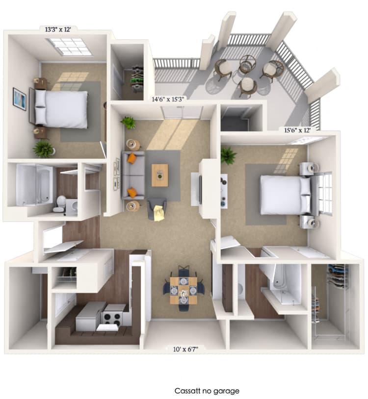Floorplan image of unit 141434