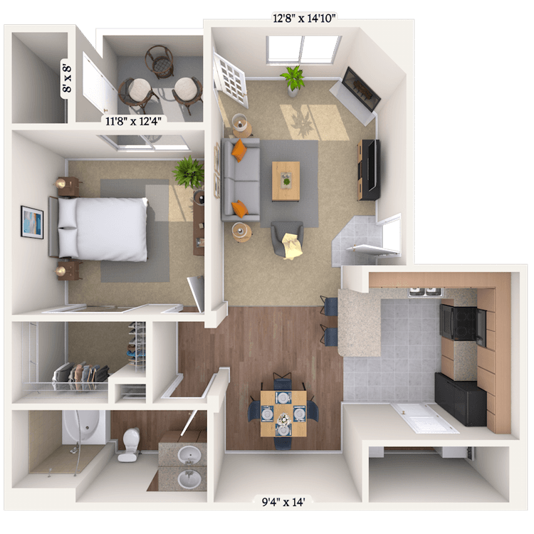 Floorplan image of unit 101038