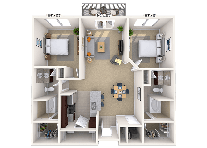 Floorplan image of unit 06-2425