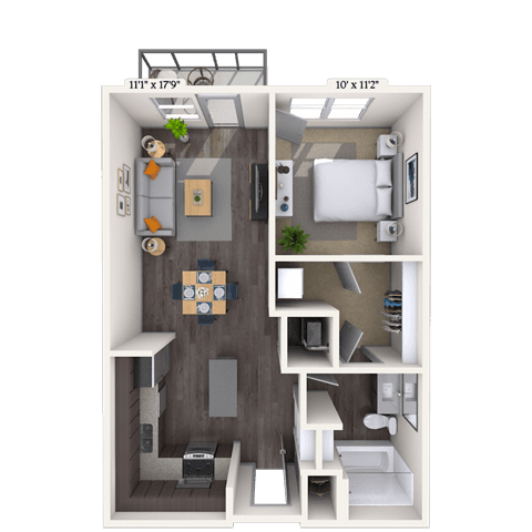 Floorplan image of unit 1146