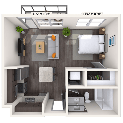 Floorplan image of unit 1247