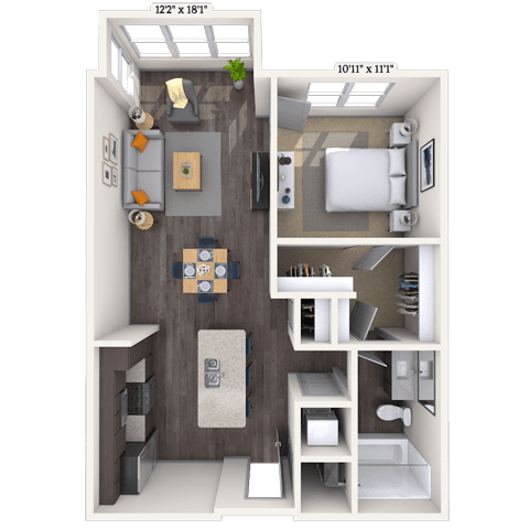 Floorplan image of unit 1321