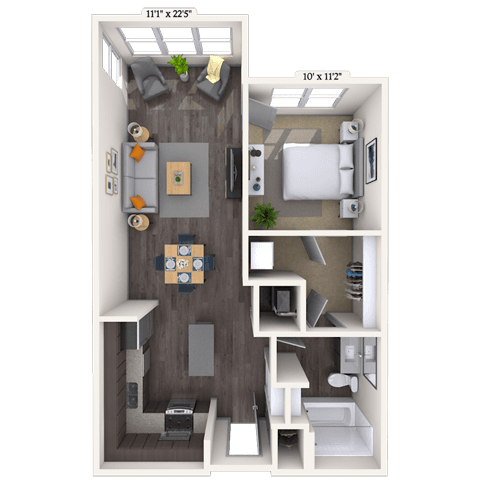 Floorplan image of unit 1326