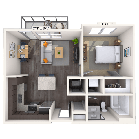 Floorplan image of unit 1415