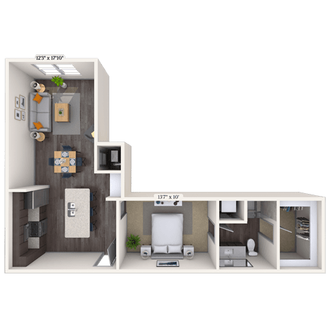 Floorplan image of unit 2526