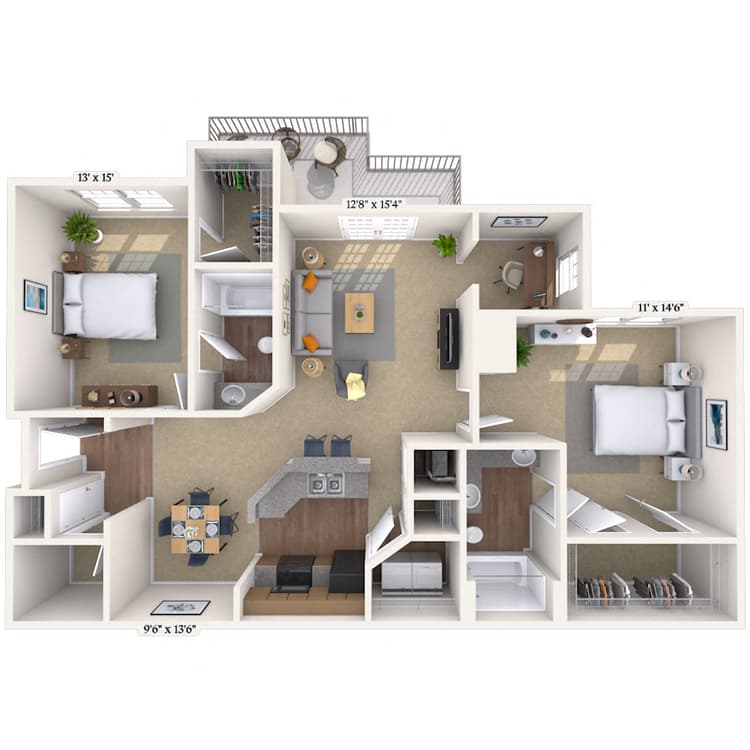 Floorplan image of unit 070710