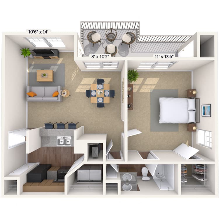 Floorplan image of unit 020214