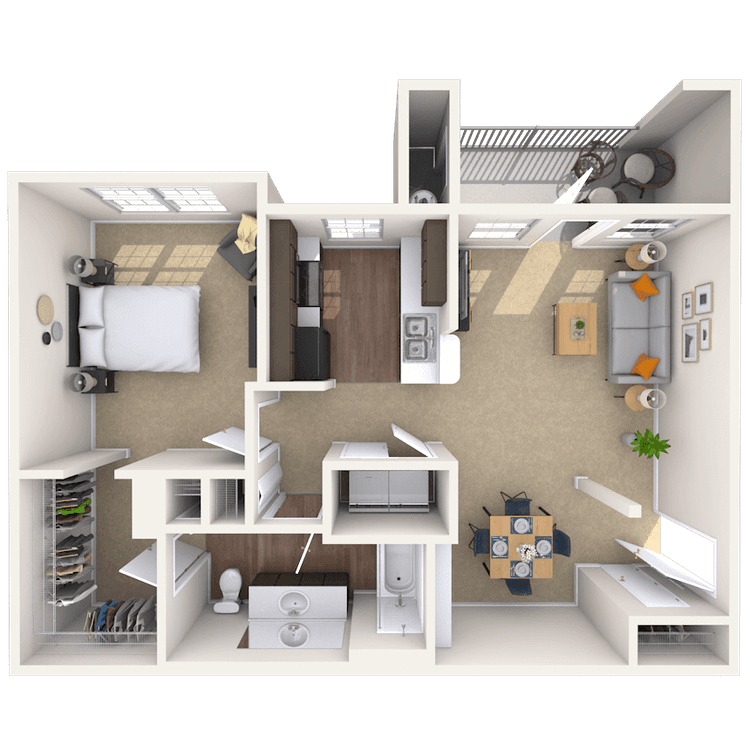 Floorplan image of unit 022104