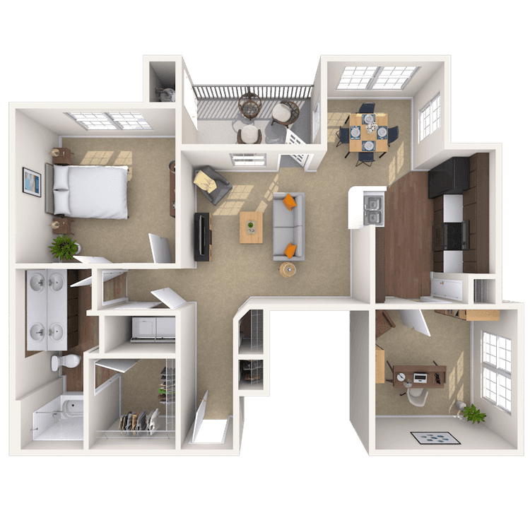 Floorplan image of unit 1111301