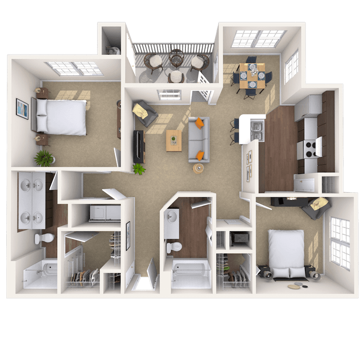 Floorplan image of unit 055102