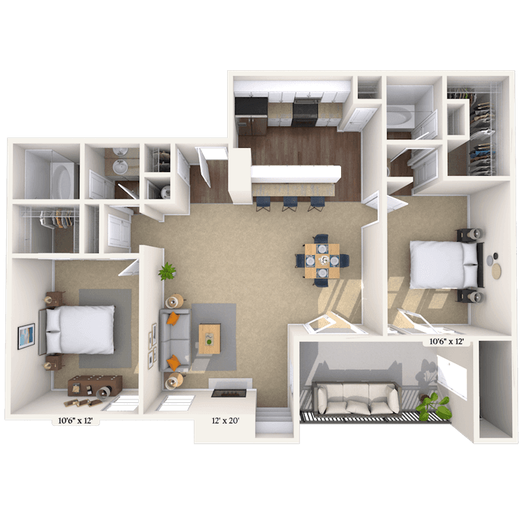 Floorplan image of unit 202098