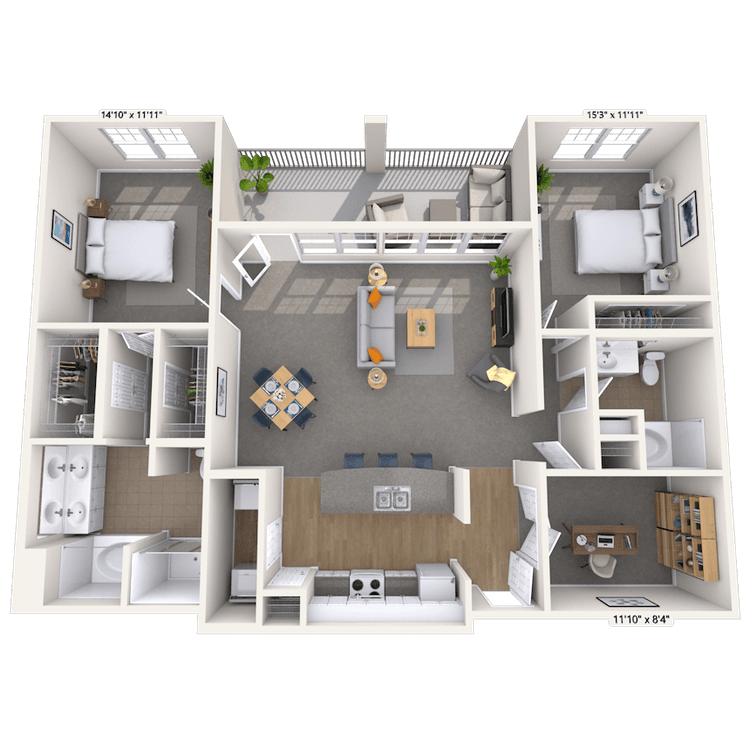 Floorplan image of unit 01231