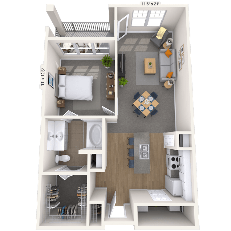 Floorplan image of unit 01532