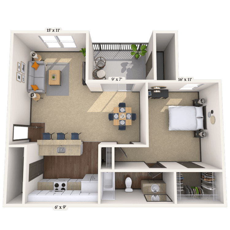 Floorplan image of unit 141423