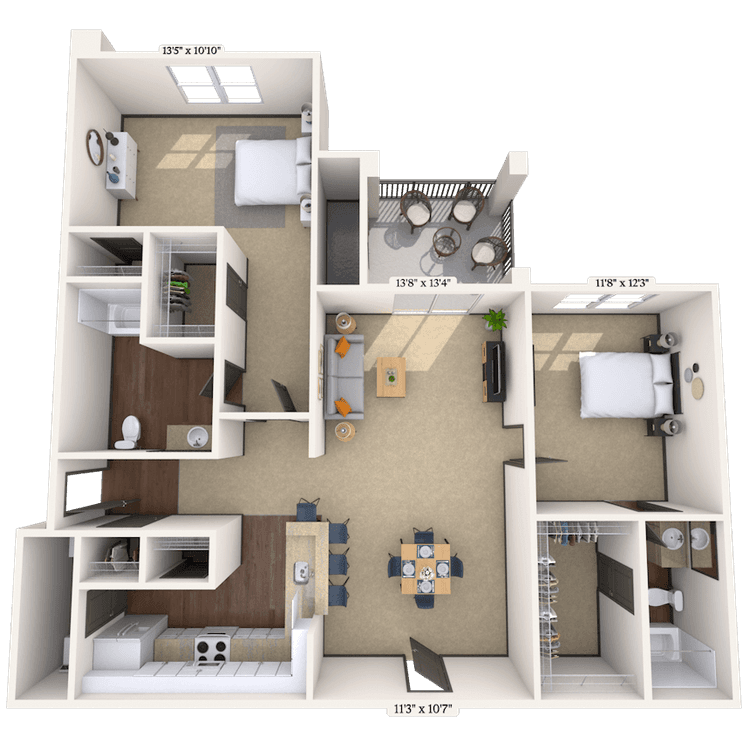 Floorplan image of unit 333325
