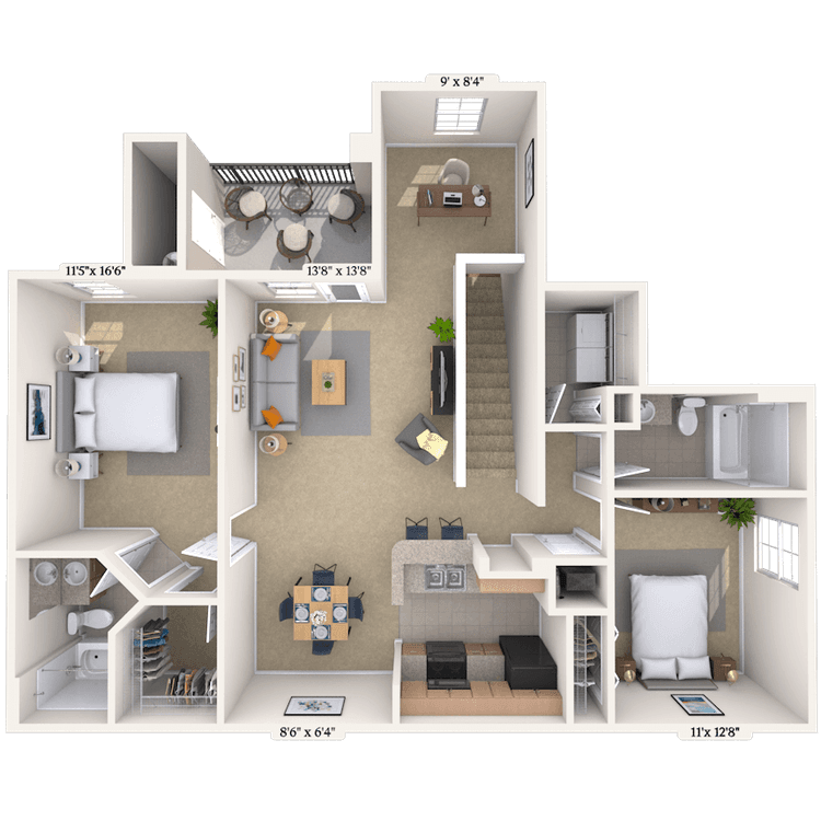 Floorplan image of unit 021123