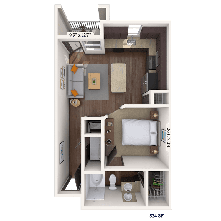 Floorplan image of unit II 13205