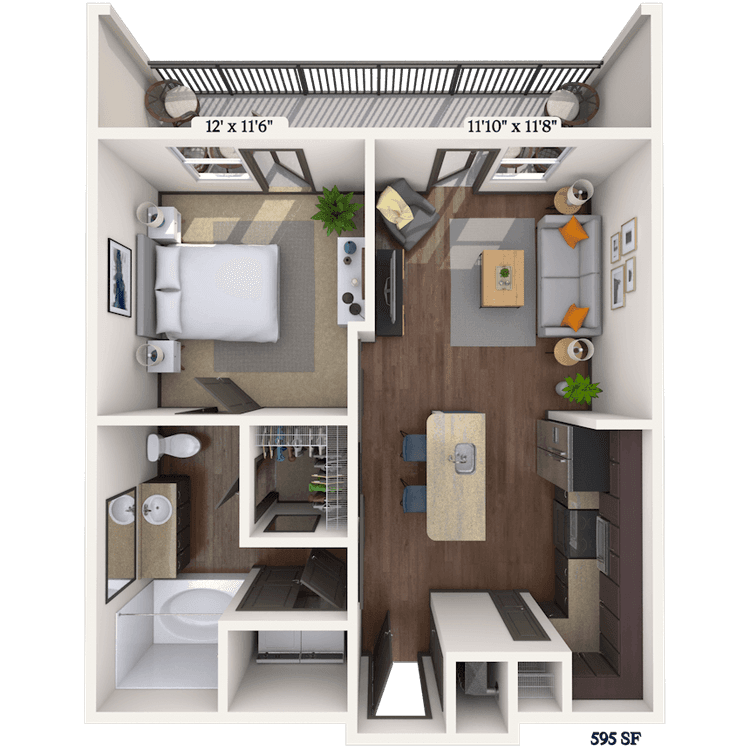 Floorplan image of unit II 12309